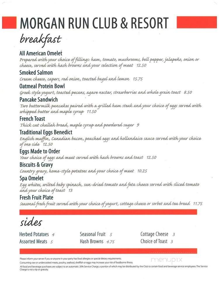Menu page 1