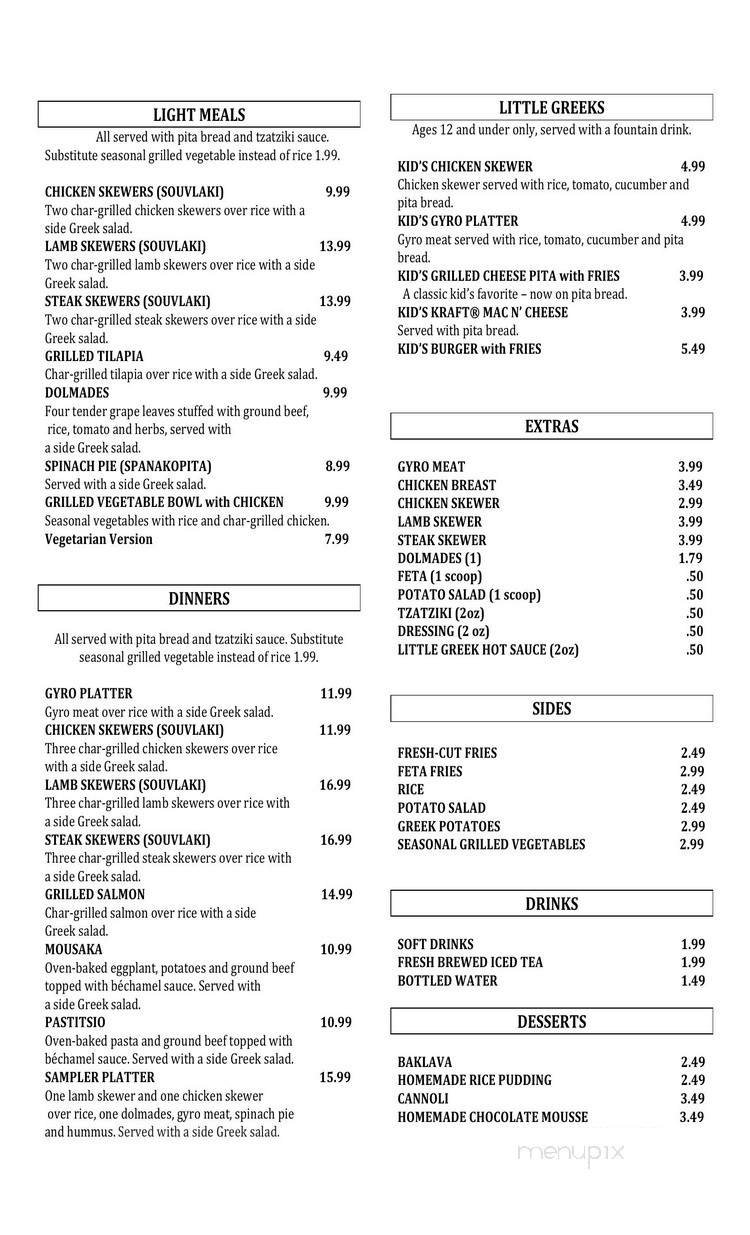Menu page 2
