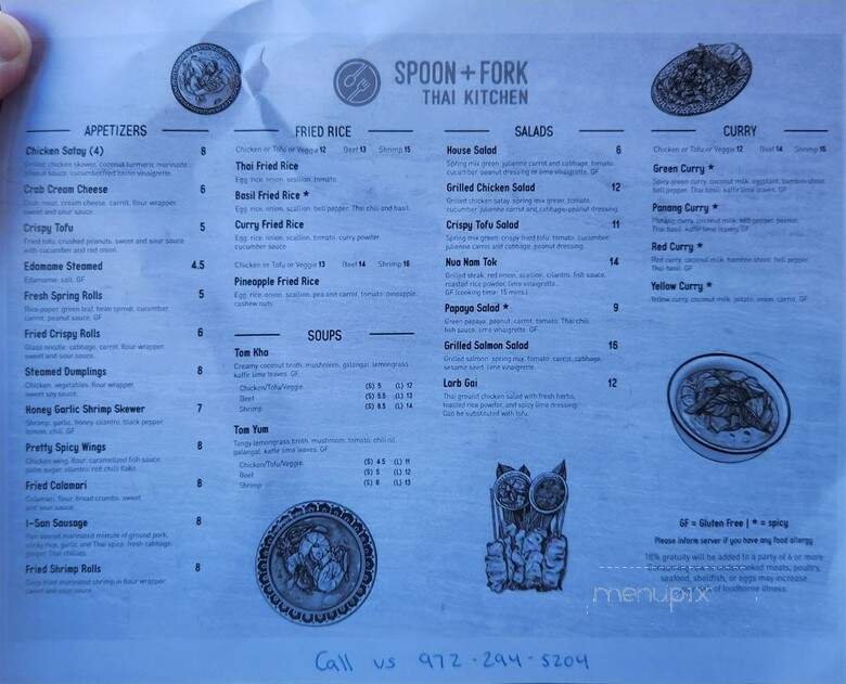 Menu page 1