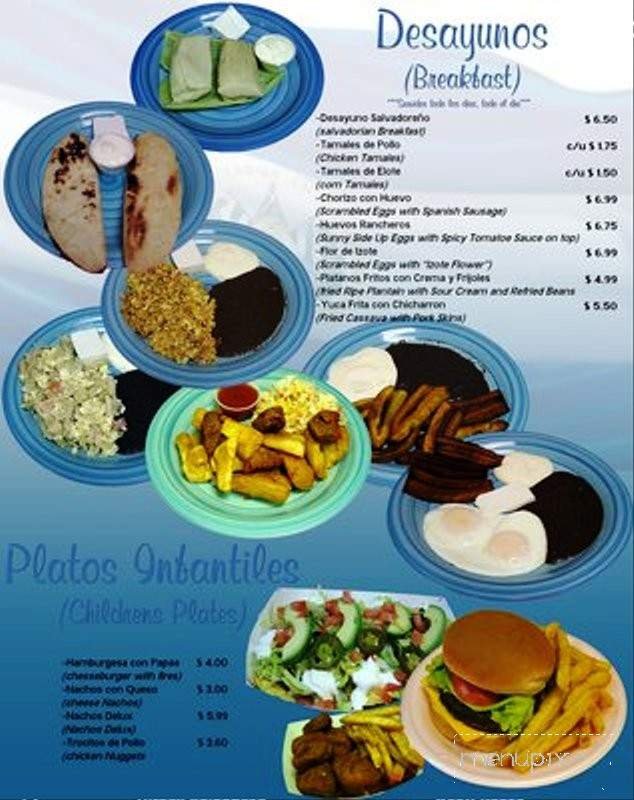 Menu page 1