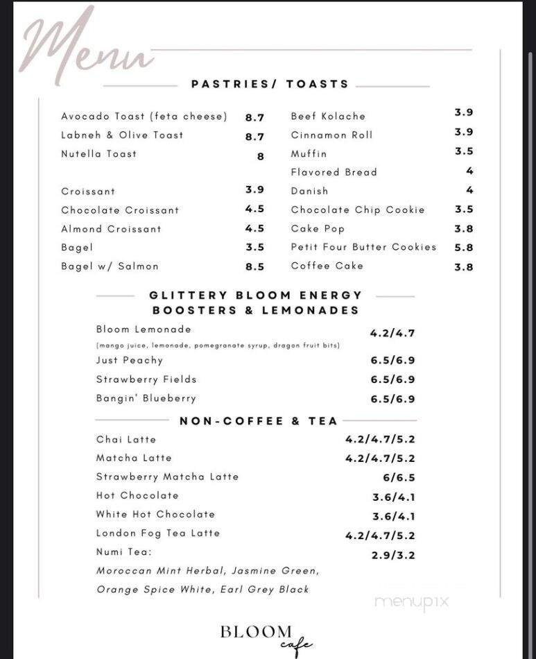 Menu page 1