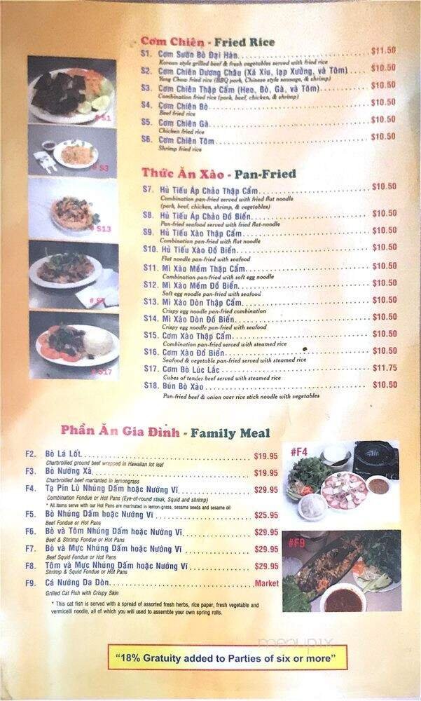 Menu page 2