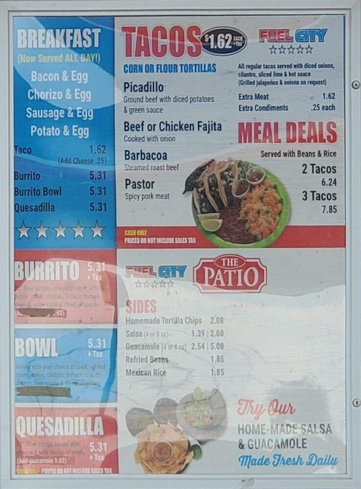 Menu page 2