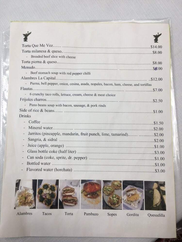 Menu page 1
