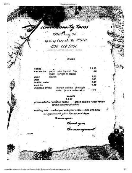 Menu page 2