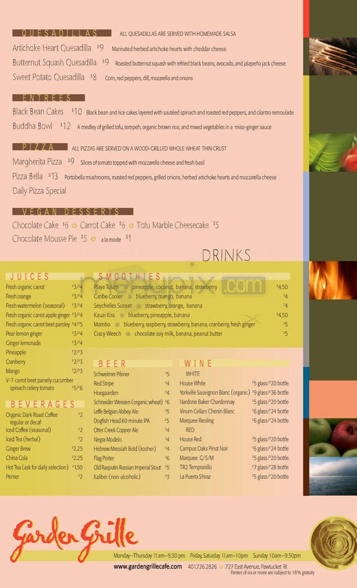 Menu page 2