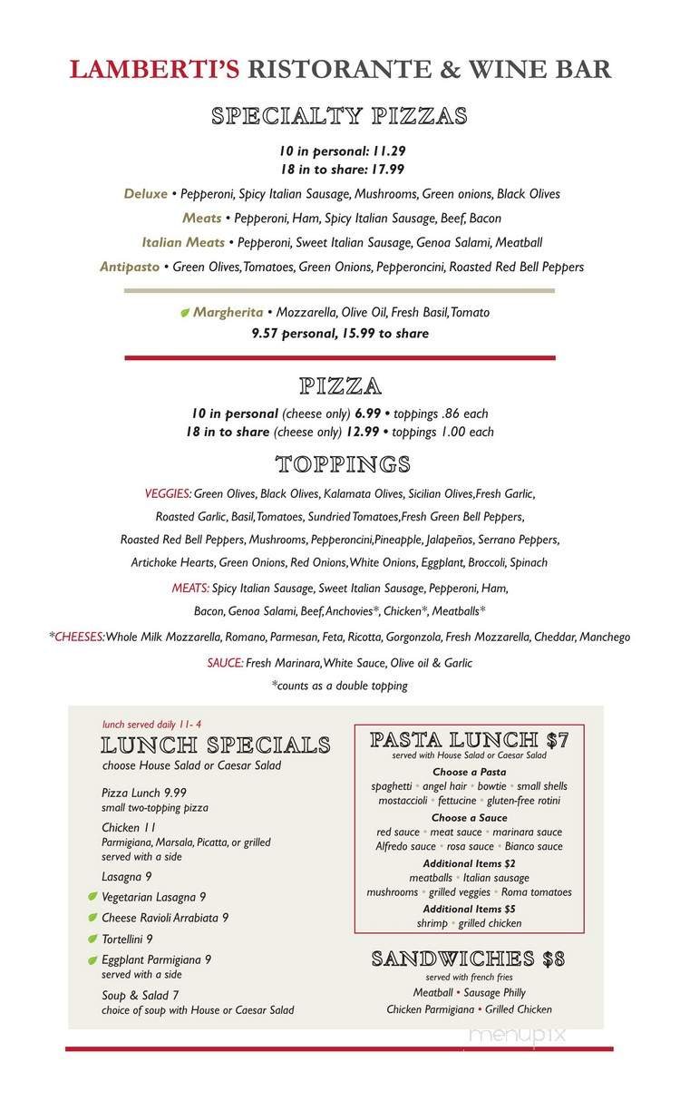 Menu page 2