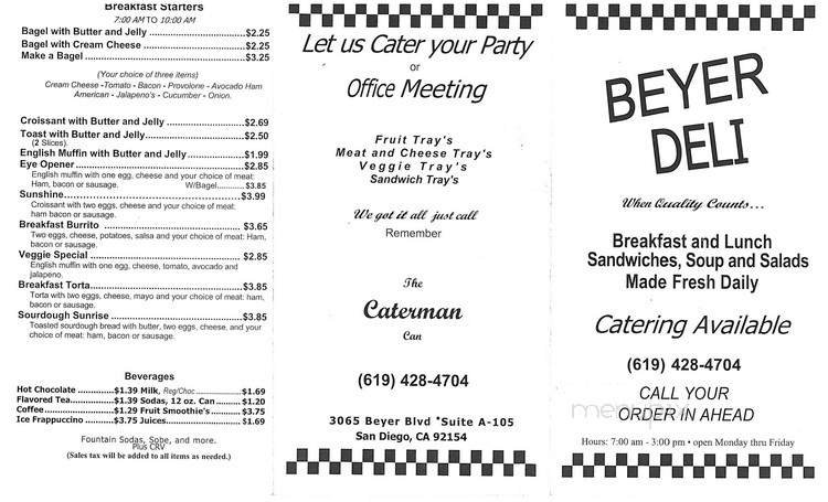 Menu page 2