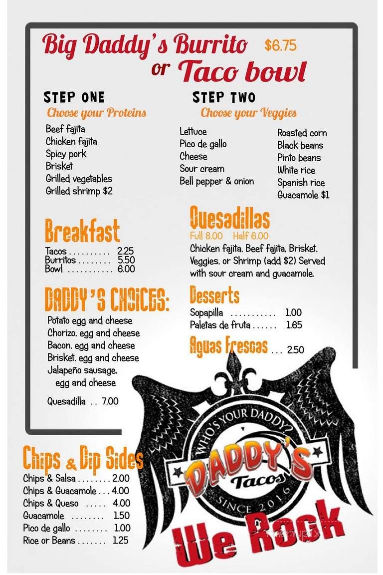 Menu page 2