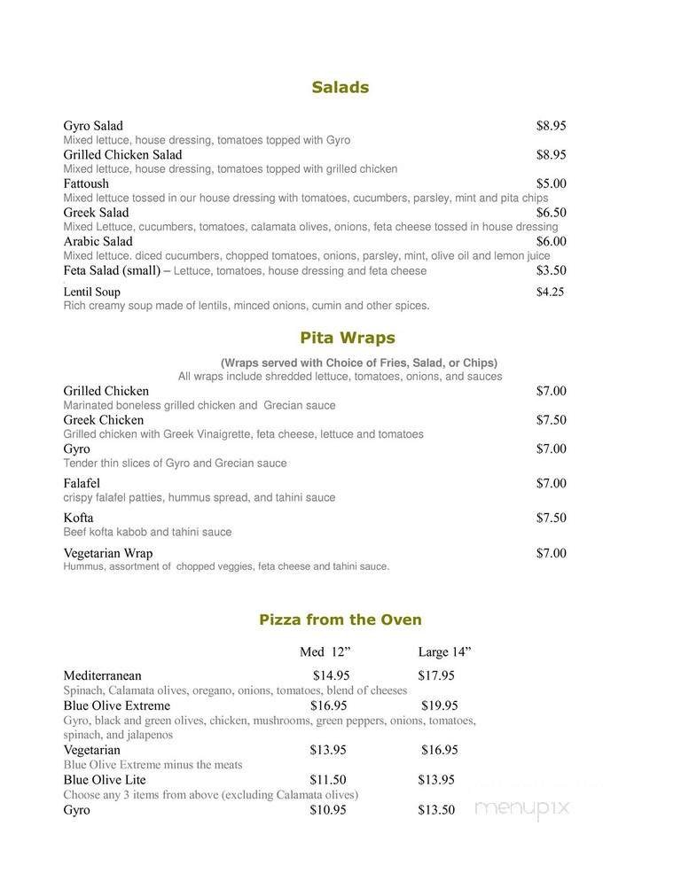 Menu page 2