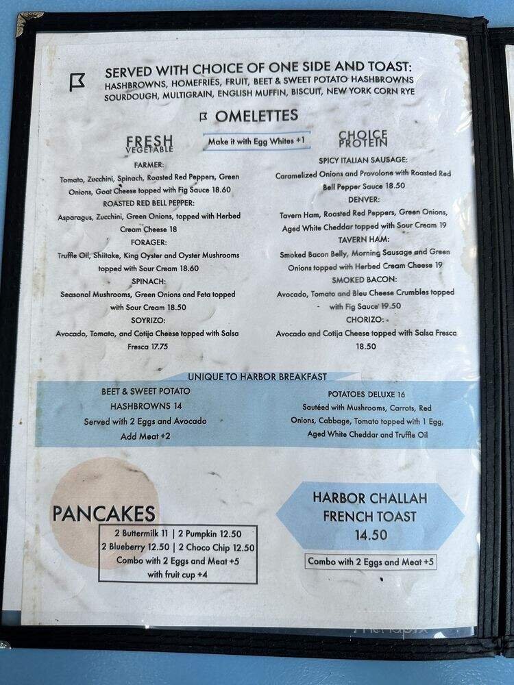 Menu page 1