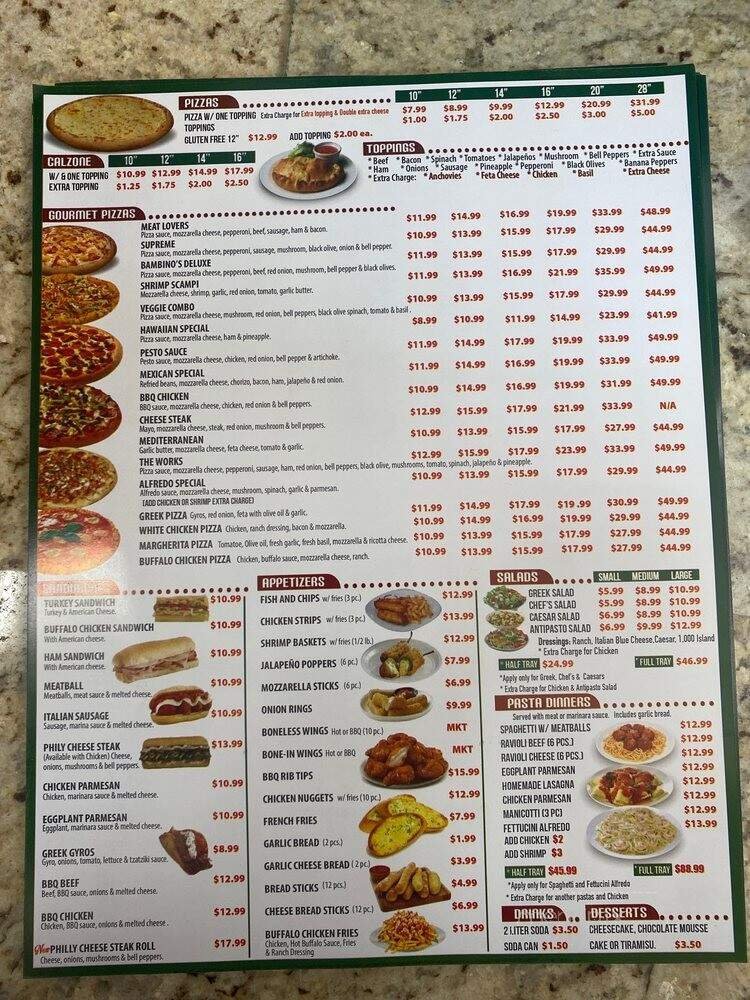 Menu page 2