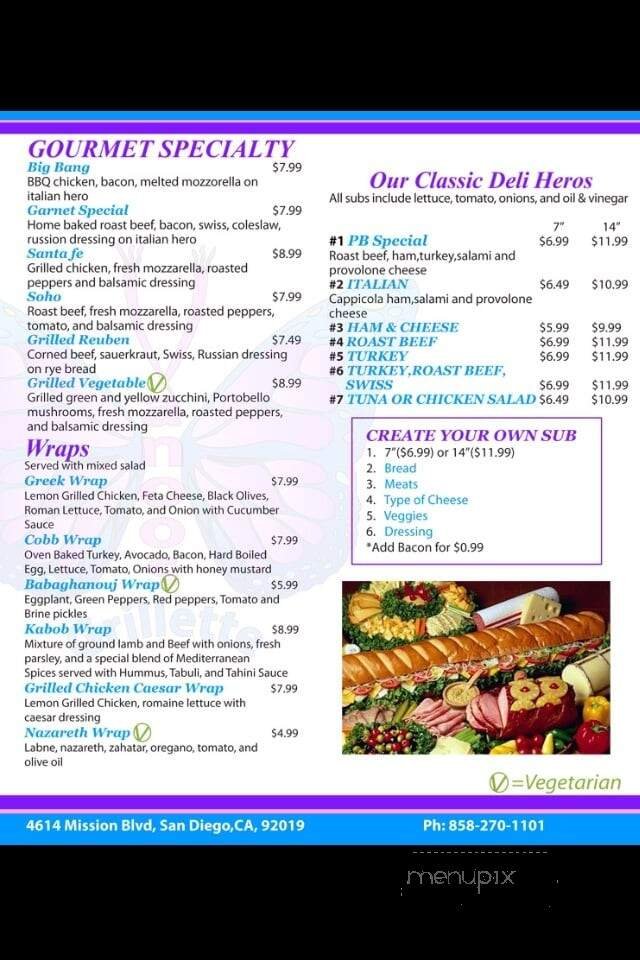 Menu page 2