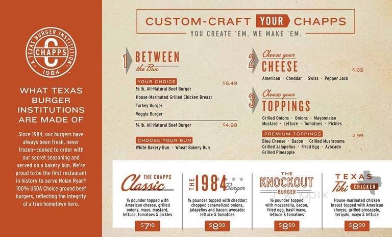 Menu page 1