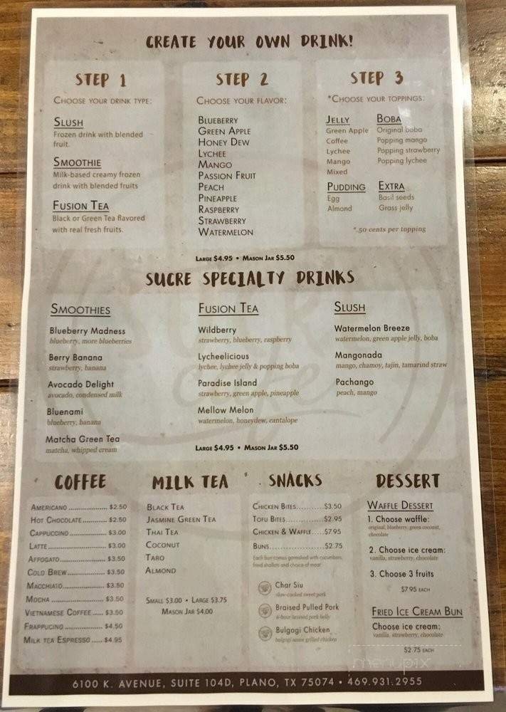 Menu page 1