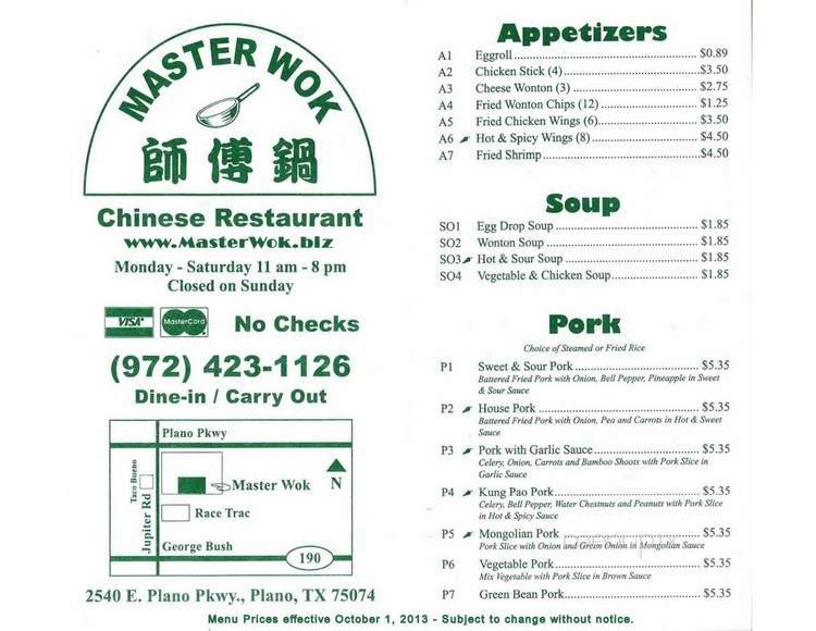 Menu page 1
