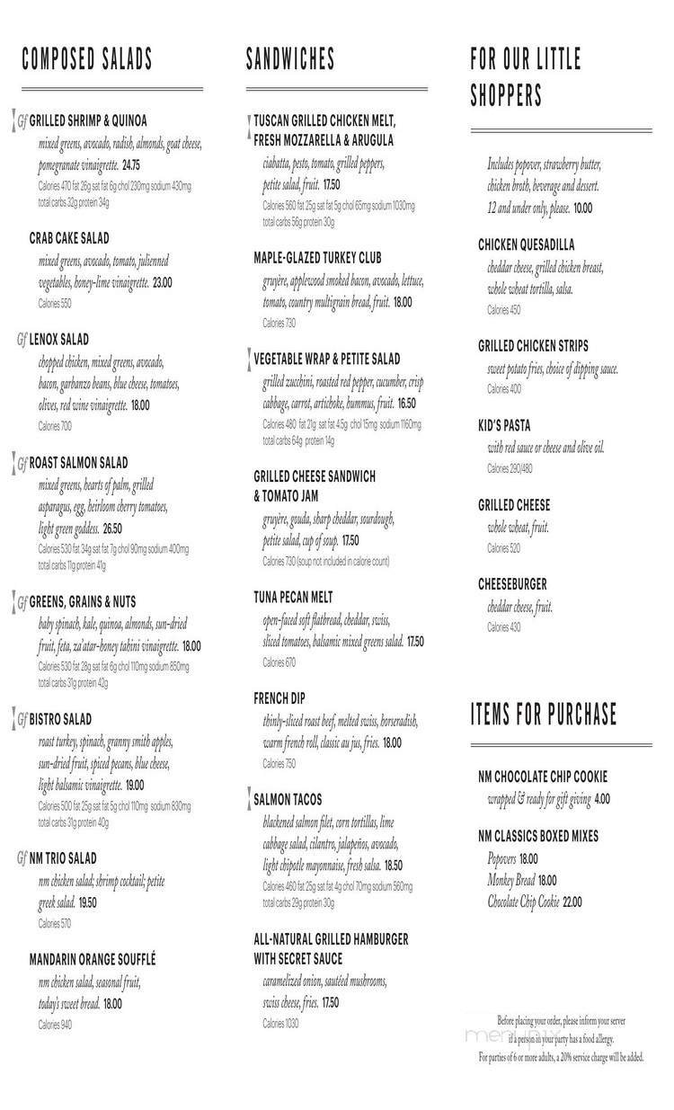 Menu page 2