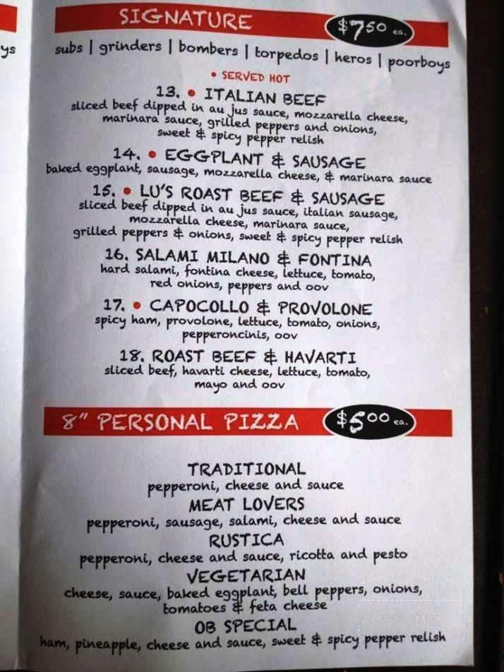 Menu page 2