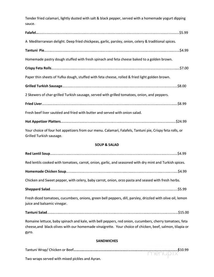 Menu page 2