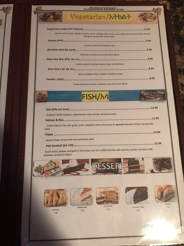 Menu page 1
