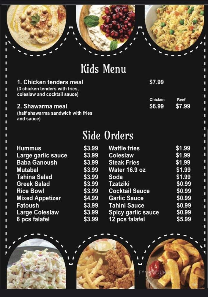 Menu page 1