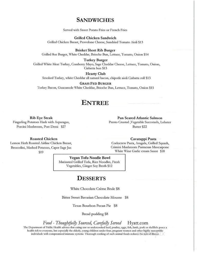 Menu page 1