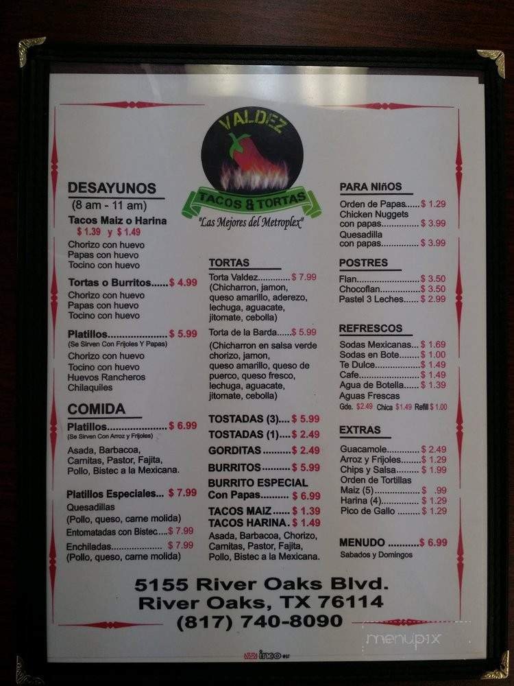 Menu page 1