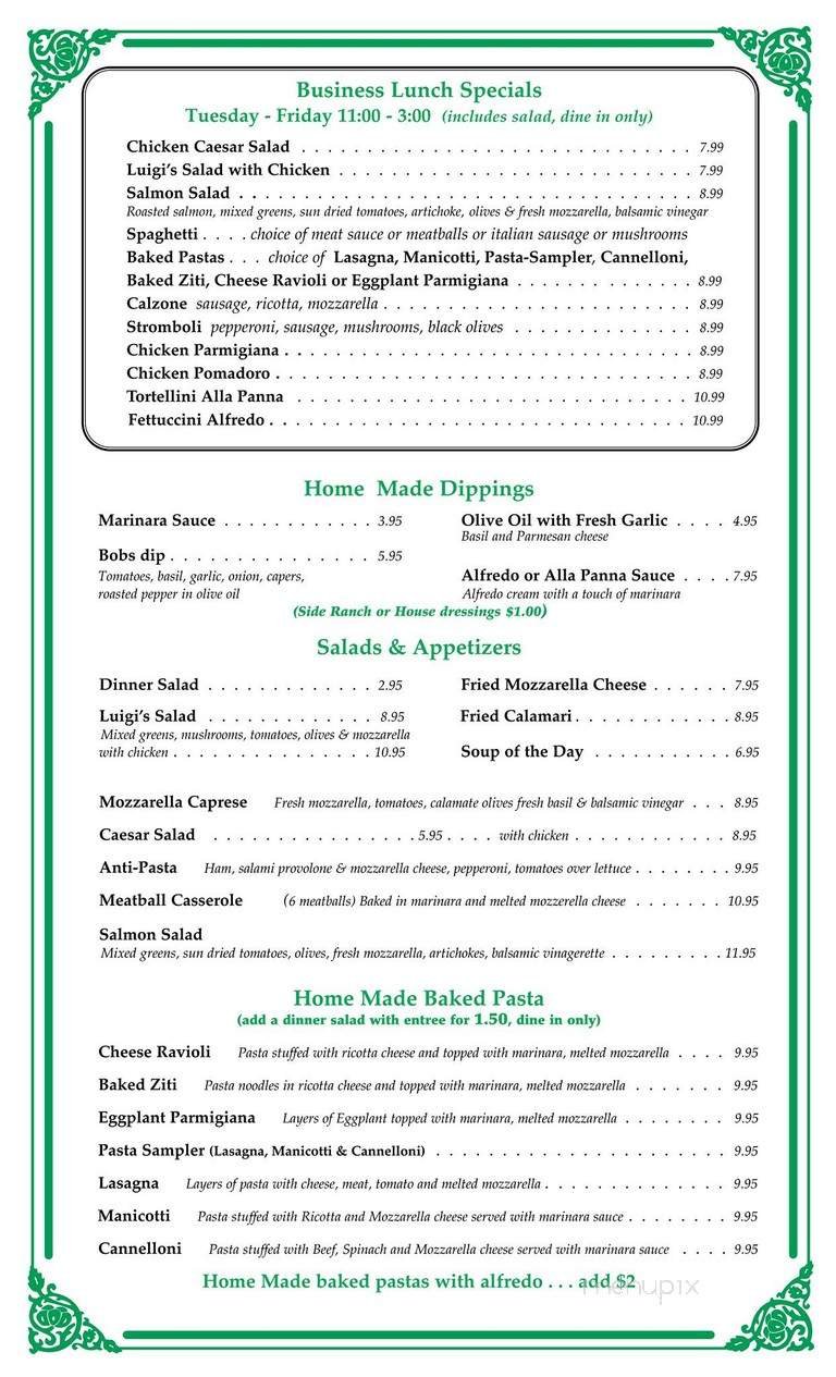 Menu page 1