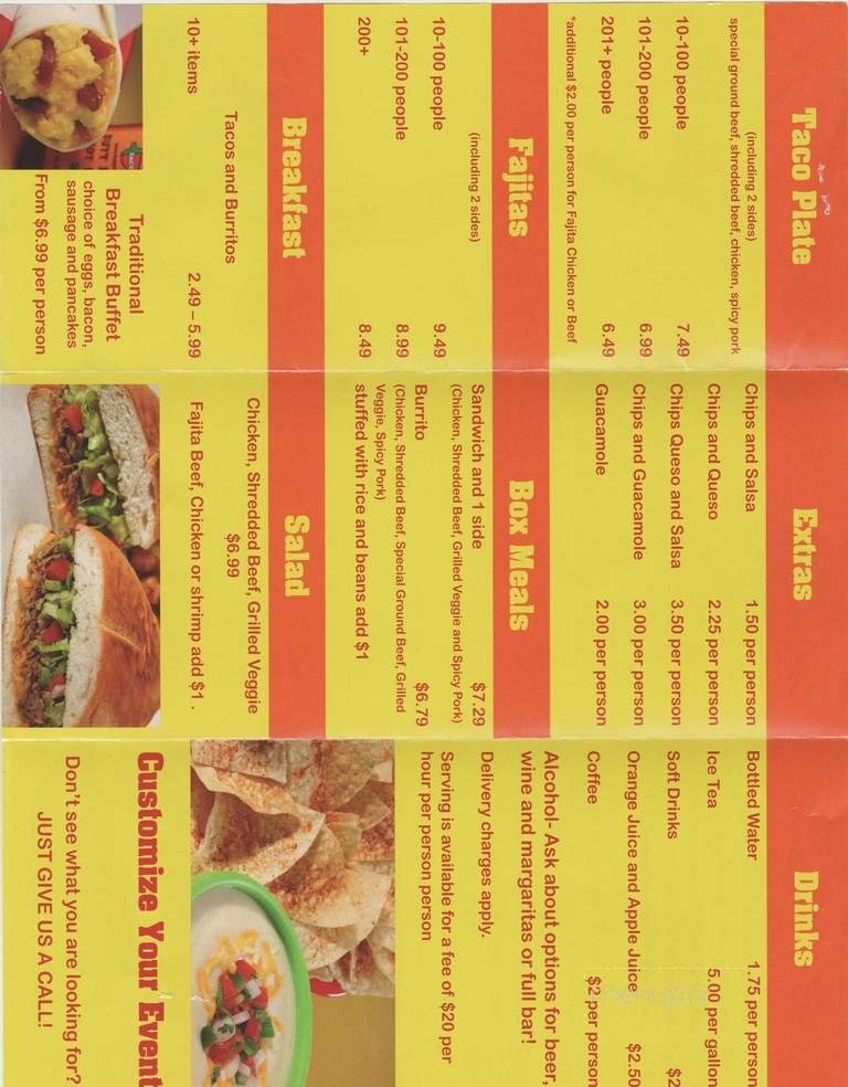 Menu page 1