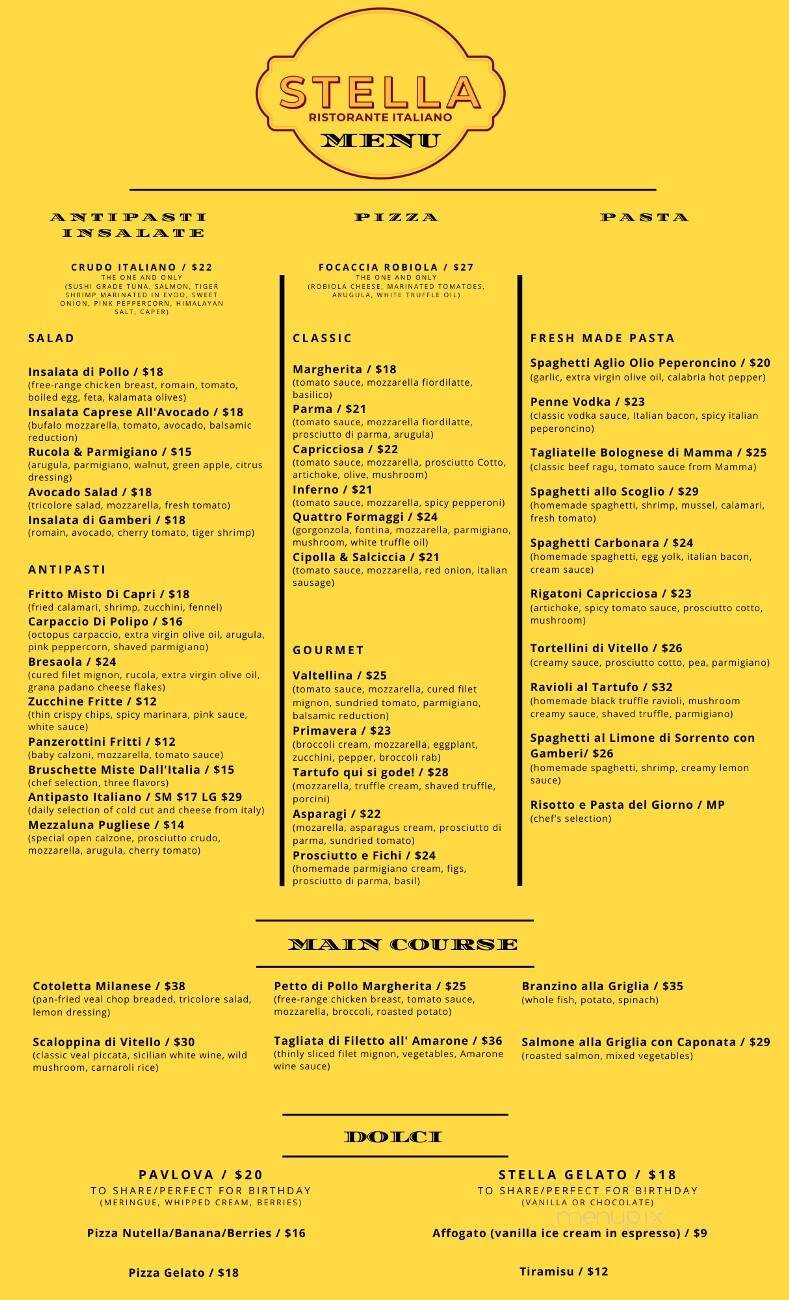 Menu page 1