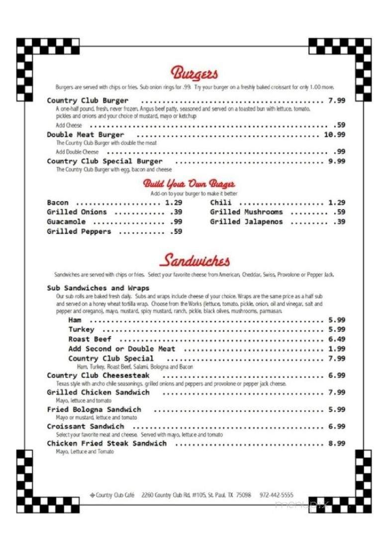 Menu page 2