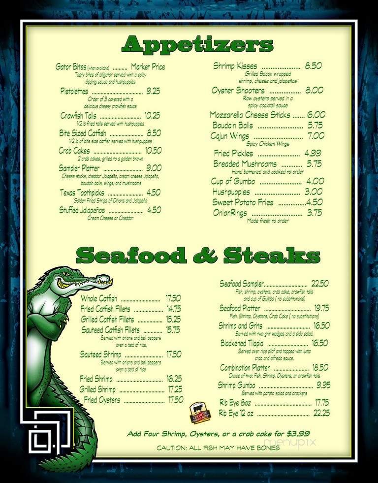 Menu page 1