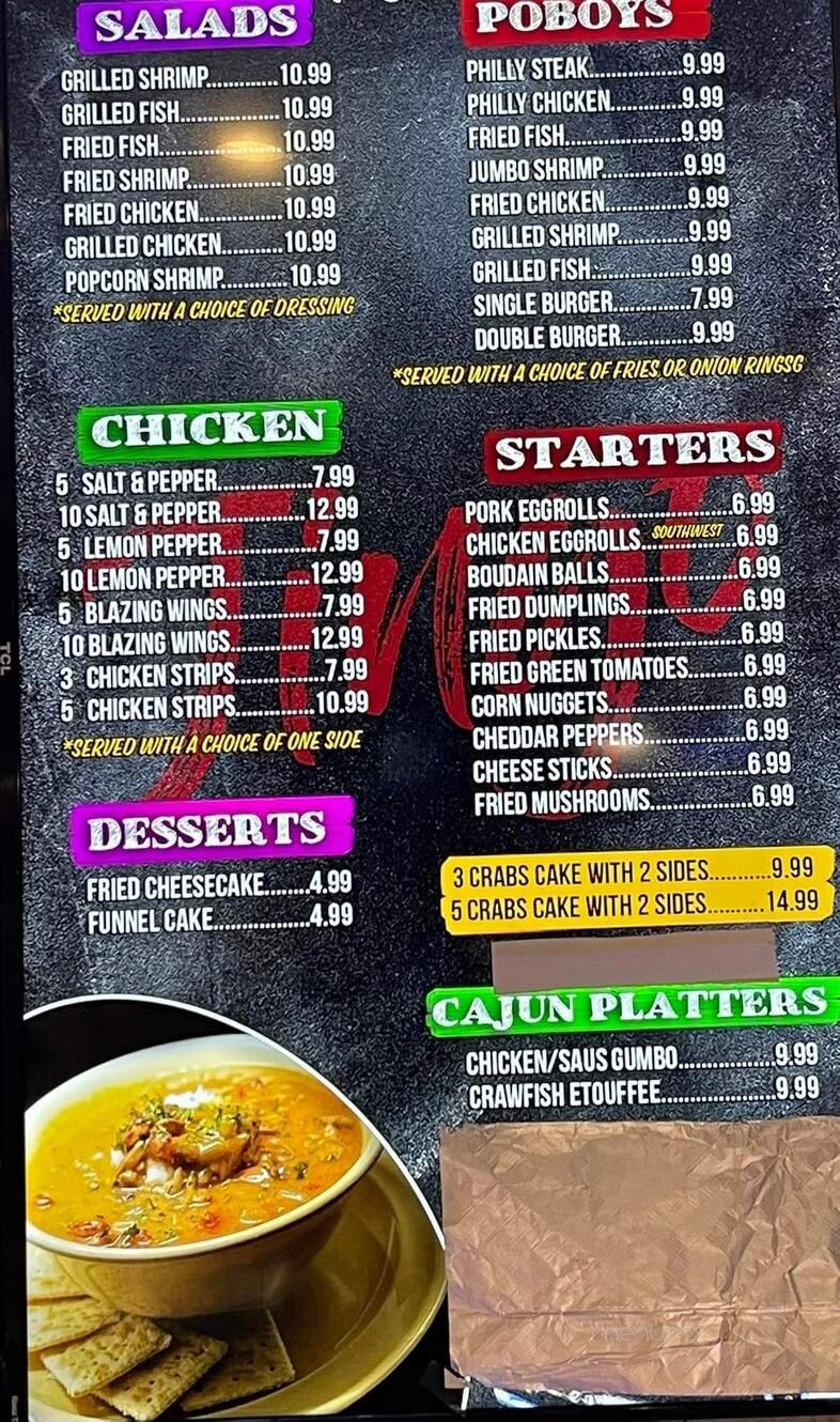 Menu page 1