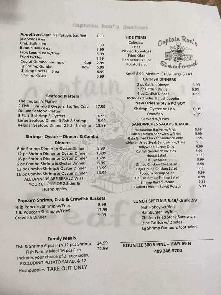 Menu page 1