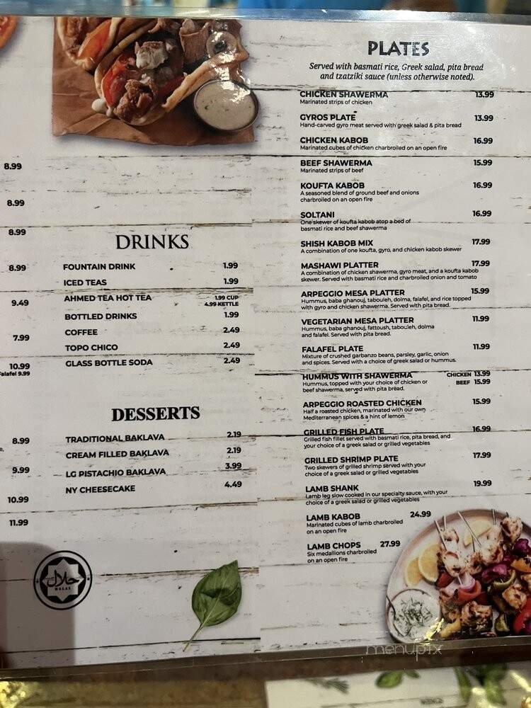 Menu page 1