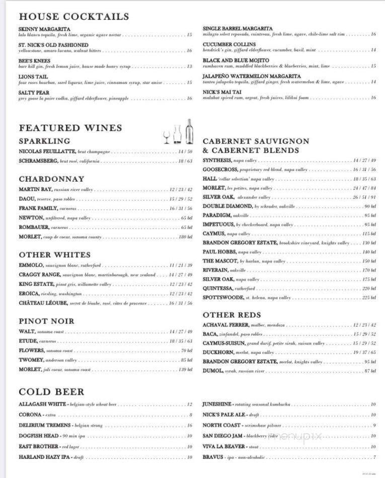 Menu page 2