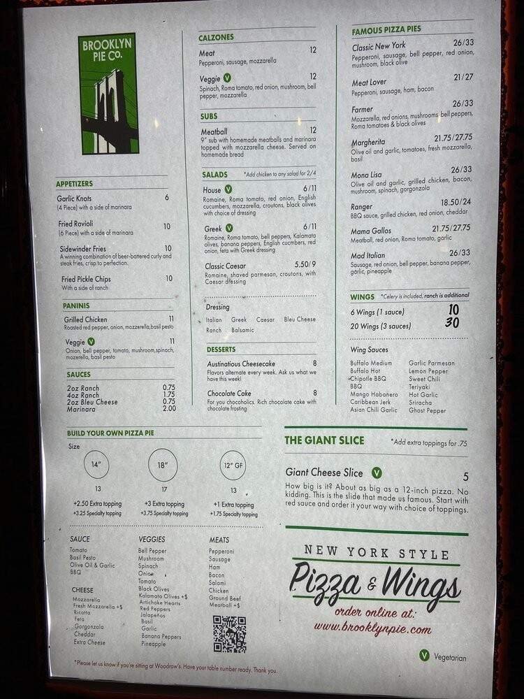 Menu page 1