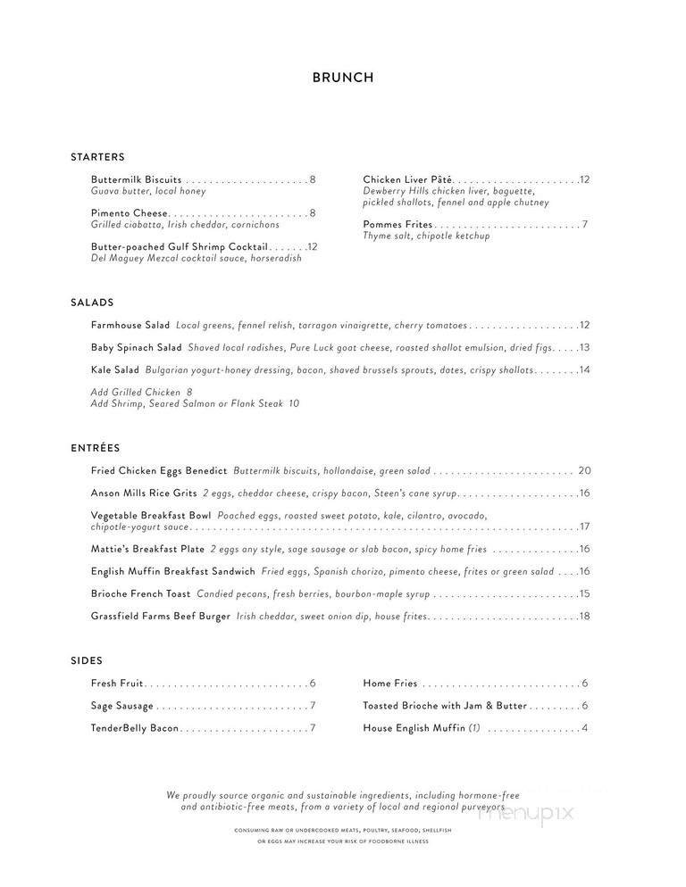 Menu page 1