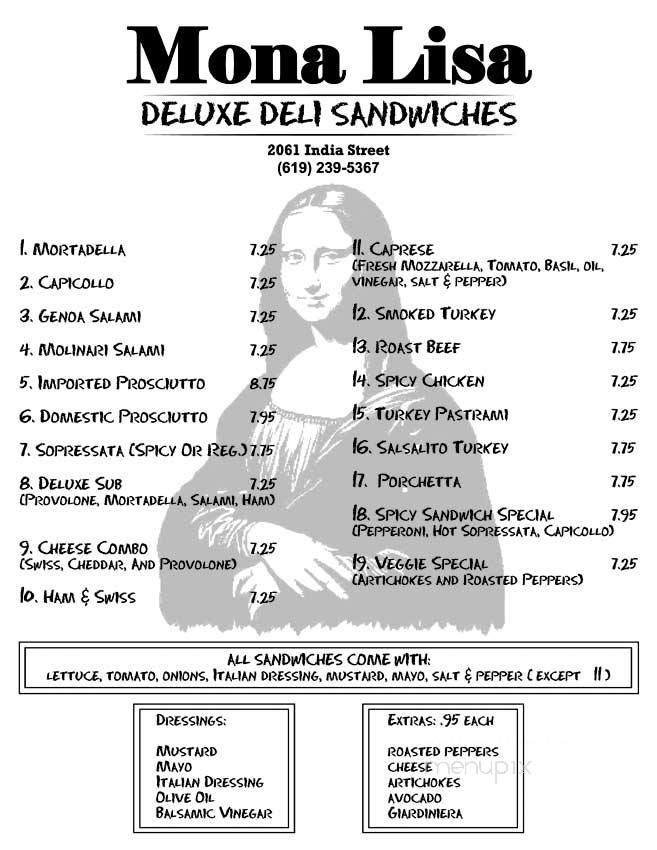 Menu page 1