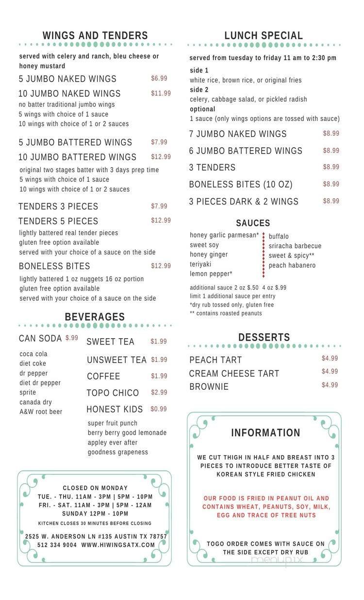 Menu page 2