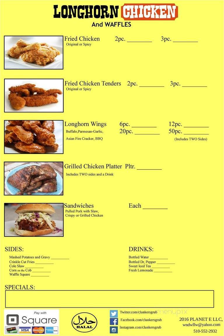 Menu page 1