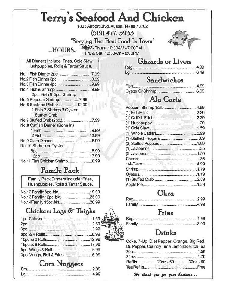 Menu page 2