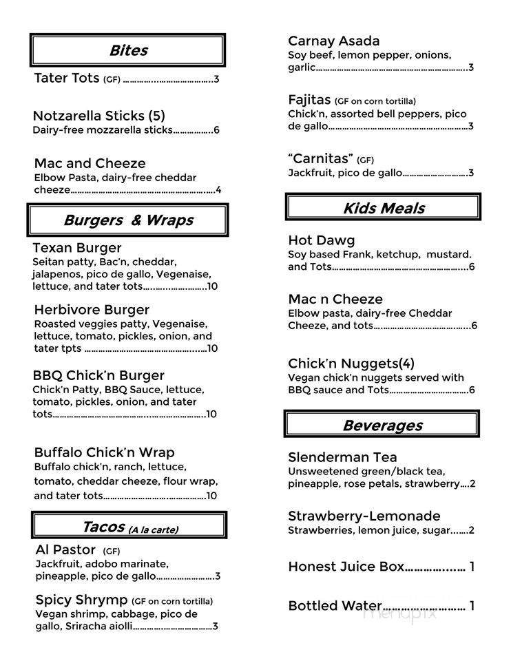 Menu page 1