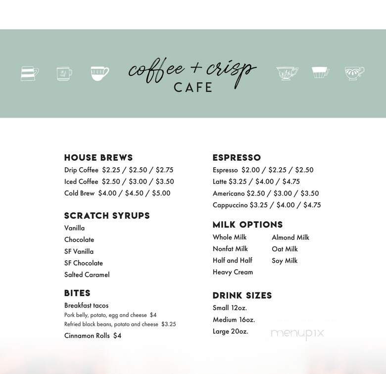 Menu page 1
