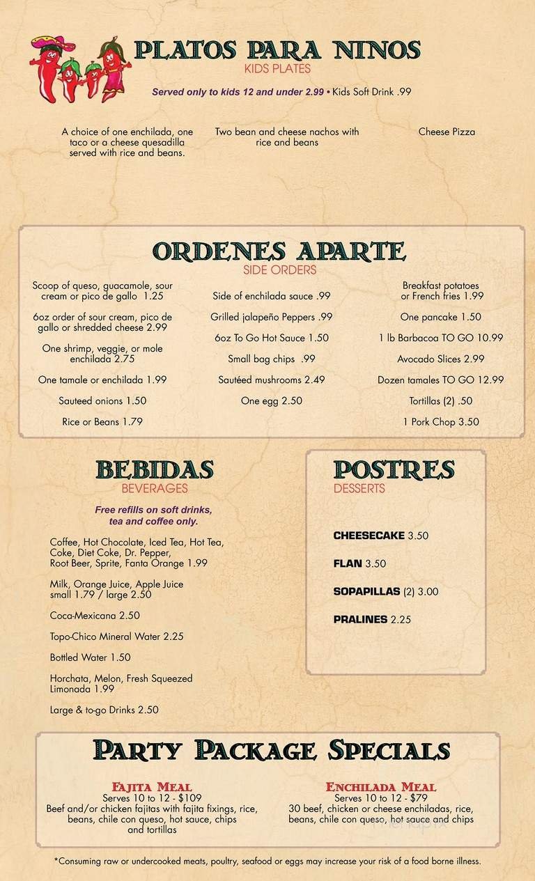 Menu page 2