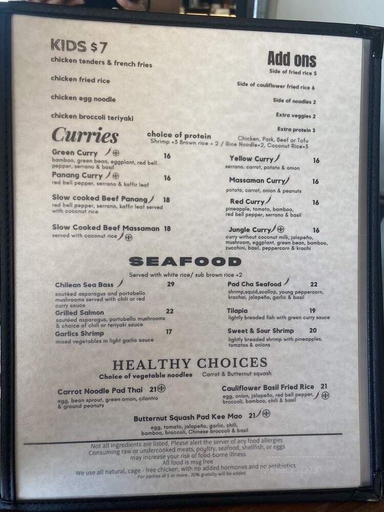 Menu page 2