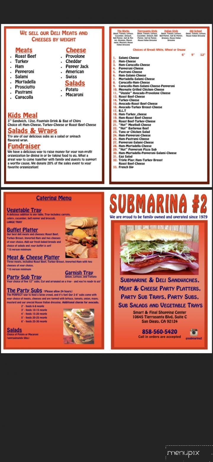 Menu page 2