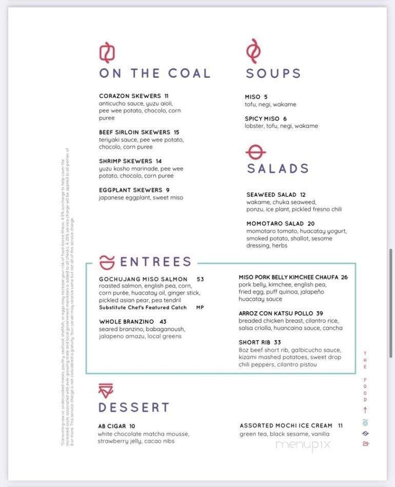 Menu page 6
