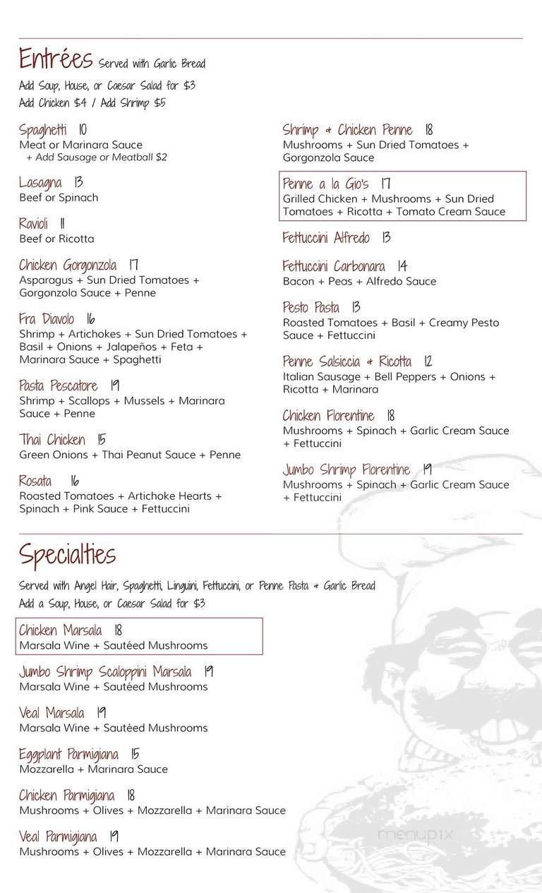 Menu page 2