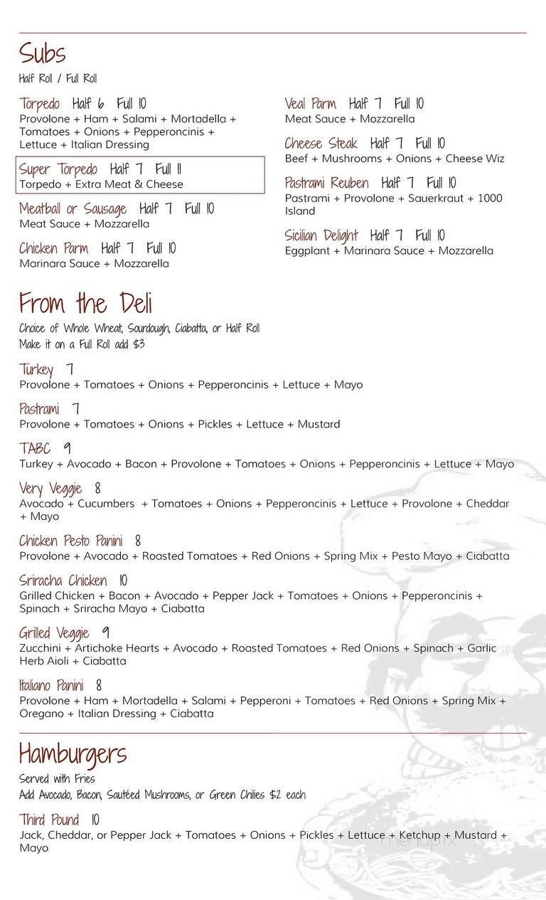 Menu page 3